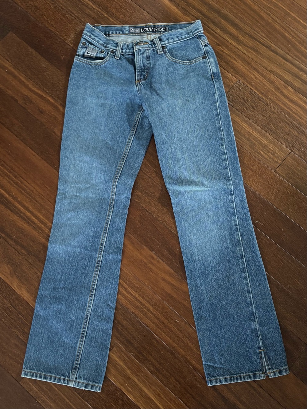 Vintage Y2K Cruel Girl "Georgia" Low Rise Slim Bootcut Jeans Ankle Slit Denim 3